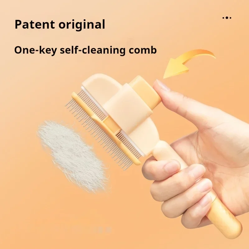 Dogs & Cats Hair Knot Comb To Remove Floating Hair Brush Cat Grooming Pet Self-cleaning Comb, Dog Grooming Comb