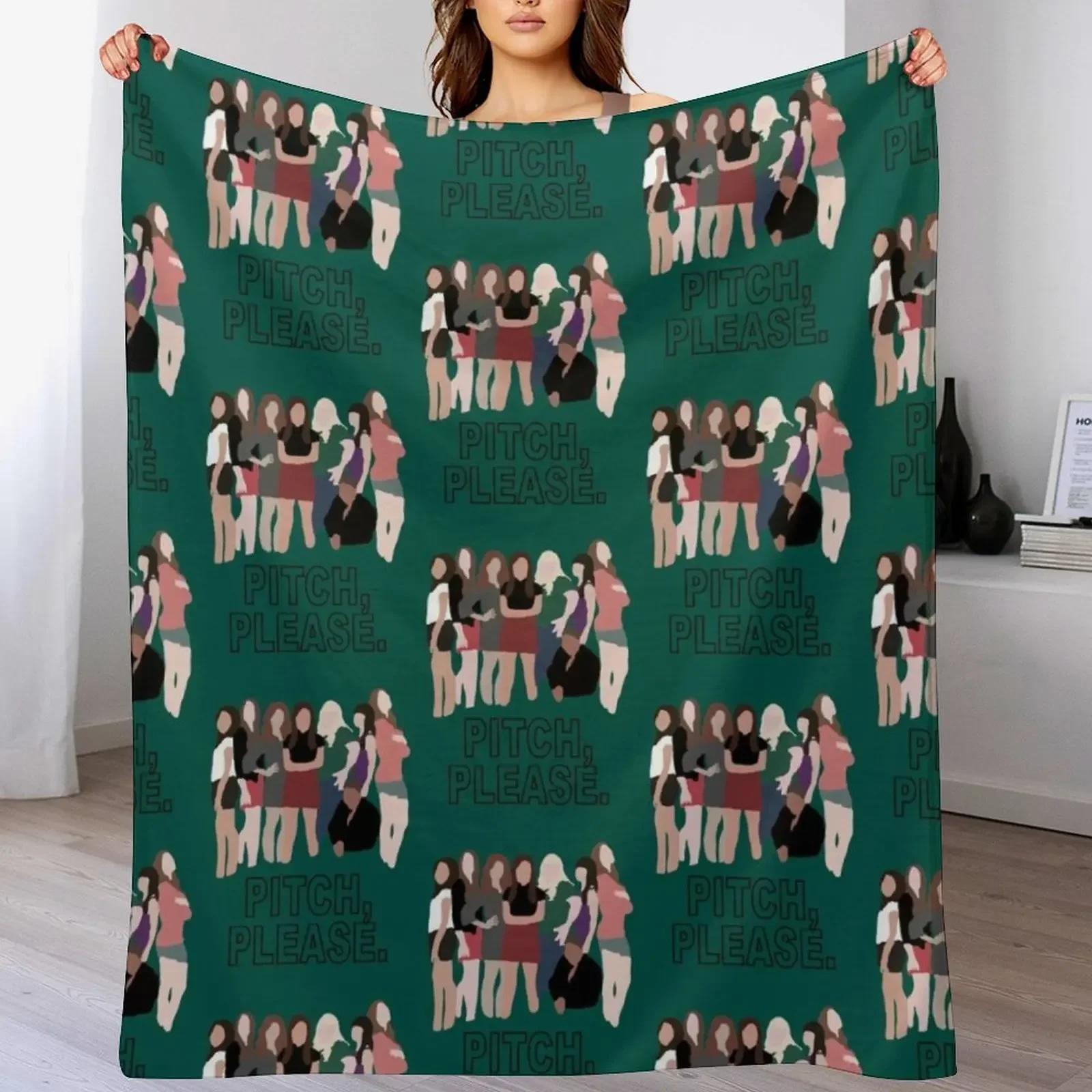 

Pitch, Please. Pitch Perfect Throw Blanket Foldable Soft Warm Blanket for Outdoor Use