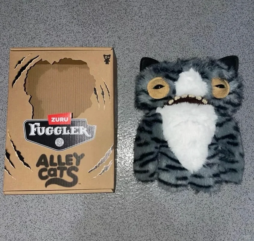 Nieuwe Echte Fuggler Grappige Ubly Monster Alley Cats Serie Pluche Poppen Raar Schattig Trendy Speelgoed Knuffels Voor Cadeau