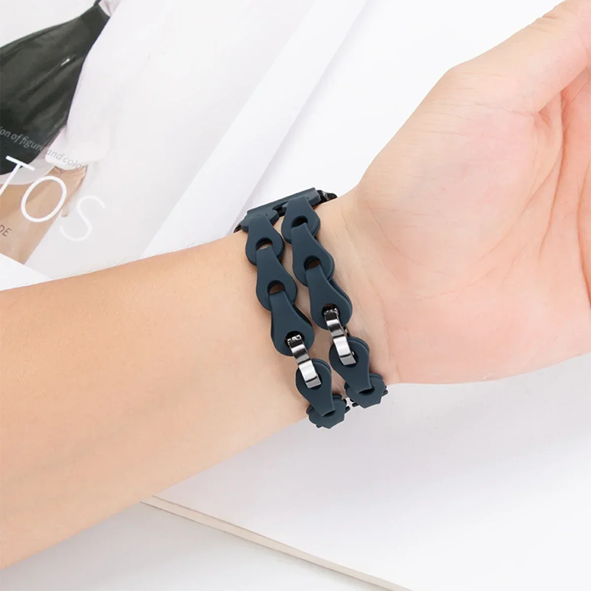 Chain Strap for Redmi Watch 5 Active Silicone Band Bracelet for Xiaomi Redmi Watch 5 Lite Replacement 22mm Wristband Accessories