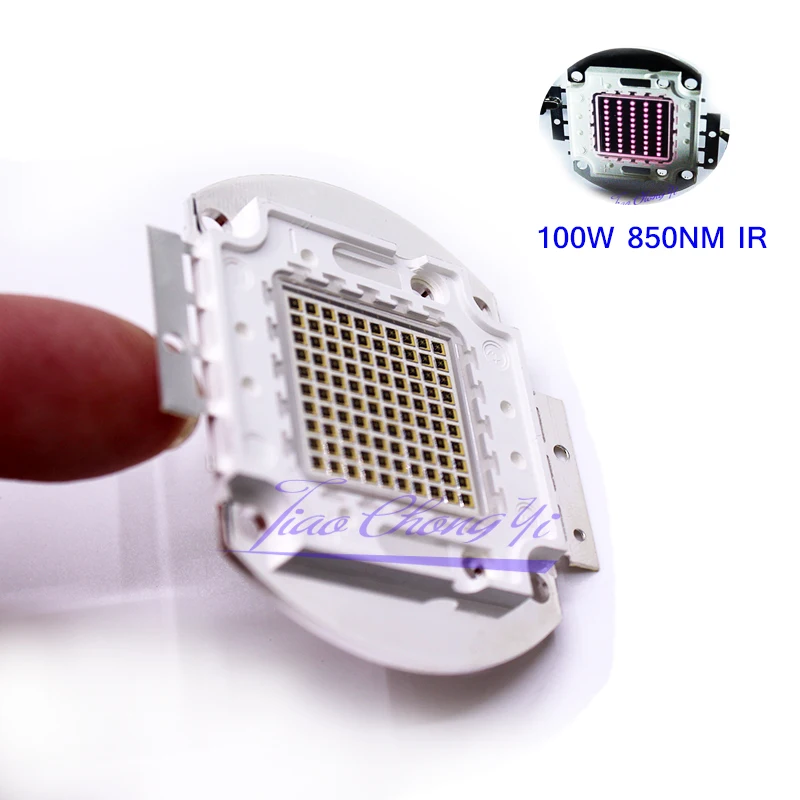 100W 850nm High Power LED Chip IR Infrared 3.5A 14-18V  Emitter Light Lamp Beads for Night Vision Camera