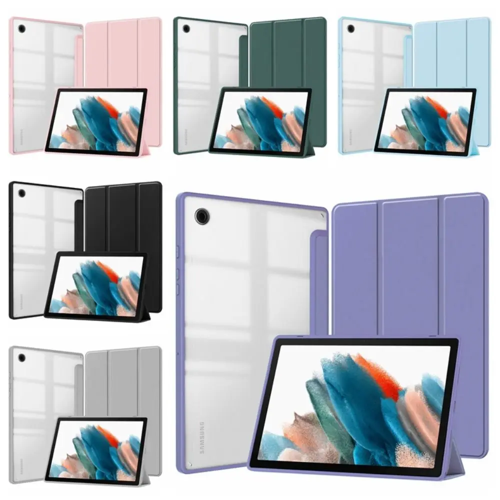 

Auto Sleep/Wake 8.7inch Tablet Case Airbag Pen Slot Folio Shell Acrylic Shockproof Back Cover for Samsung Galaxy Tab A9