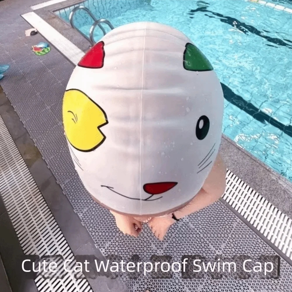 New Style Elastic Swimming Cap Waterproof Enlarged Silicone Swimming Hat Comfortable Silicone Swim Cap Swimming Hat For Adults