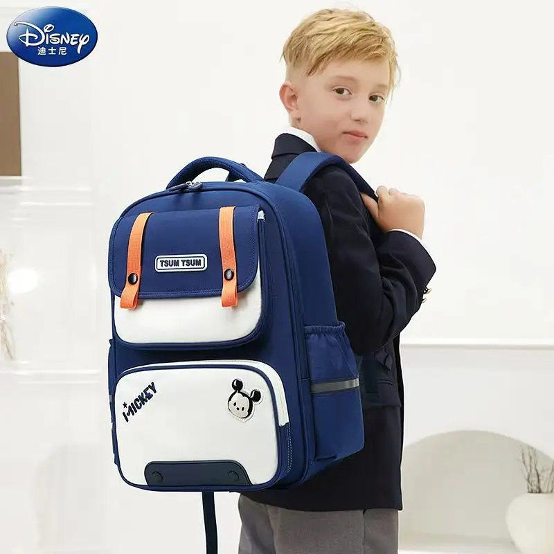 

Disney New School Bag For Boy Girl Grade 1-4 Primary Student Shoulder Orthopedic Backpack Large Capacity Water Proof Mochilas