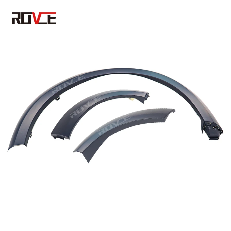 ROVCE Fender Wheel Eyebrow Trim Strip Leaf Plate For Land Rover Discovery 4 2010-2016 Auto Fenders Accessories