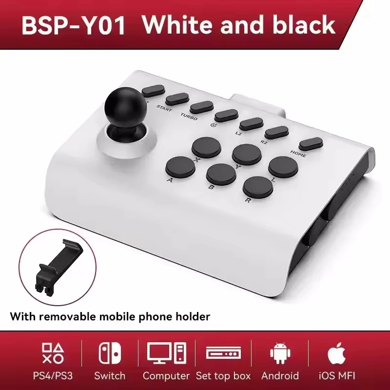 Arcade Gamepad Bluetooth Controller For Switch PS4 PS3 Mobile Android IOS iPhone PC TV Joystick Wireless Gaming Control Game Pad