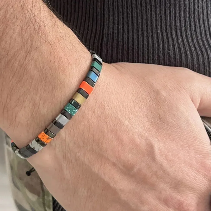 bracciale-artigianale-unisex-in-ematite-multicolore-con-pietre-naturali