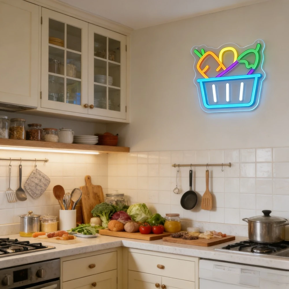 Неоновая подсветка в виде корз – обзор и цена Unique Lighting Decor