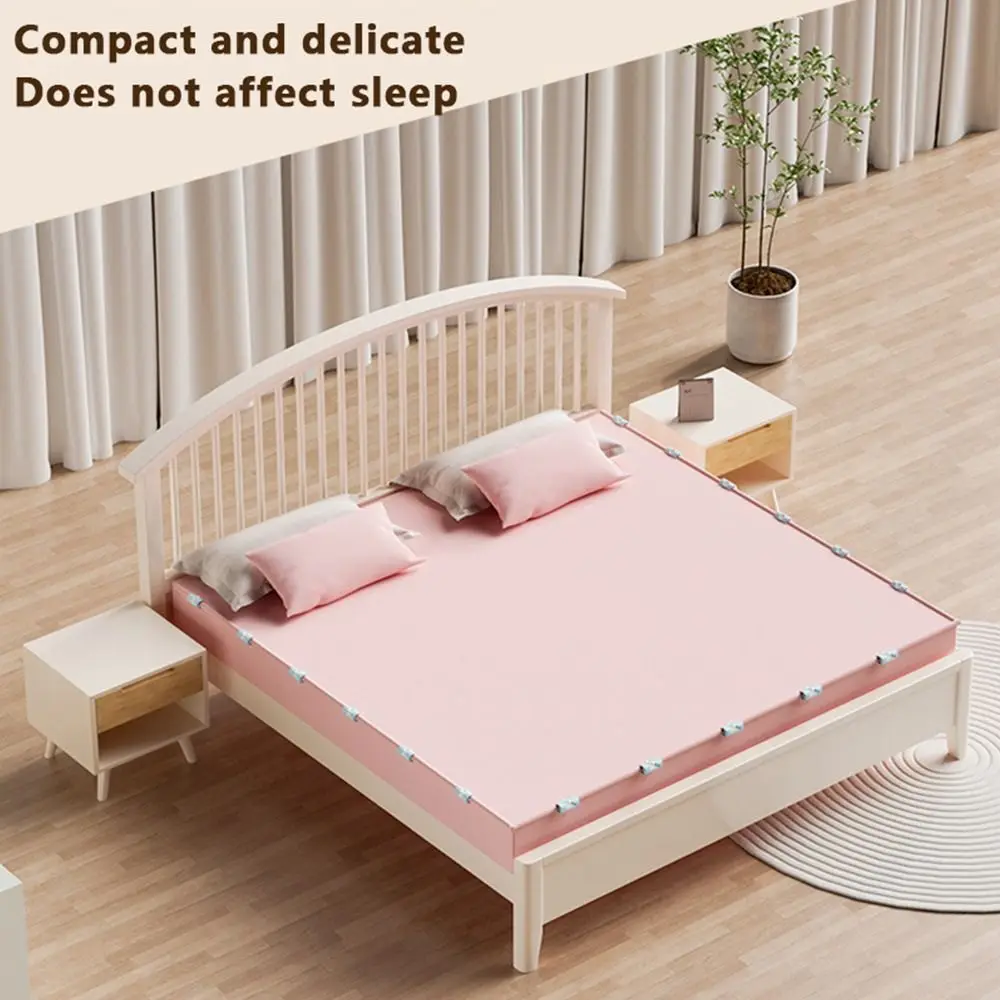 6pcs Household Donut Shape Bed Sheet Fixing Clip Pinless Non-slip Bed Sheet Holder Bedsheet Fastener Bed Sheet Securing