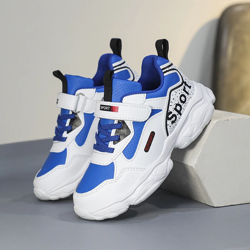 

Kids Sneakers PU Leather Autumn Winter Casual Shoes for Children Boys Fashion Running Shoes Comfortable Walking Shoes Trainers