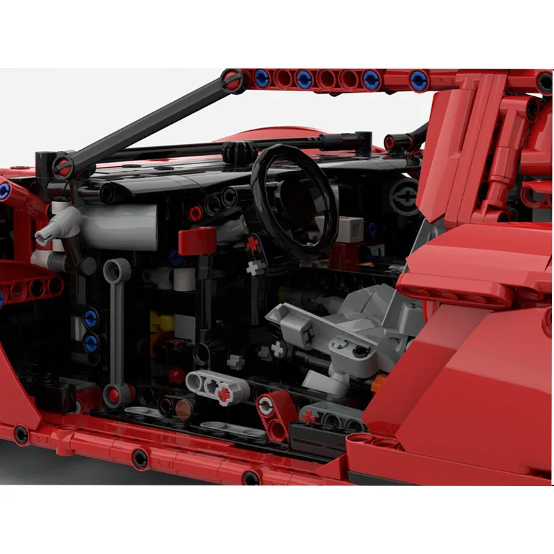 MOC-232744 New Classic Super Sports Car Building Block Model,3,499 Parts, Birthday Building Block Gift Toy for Boys and Children
