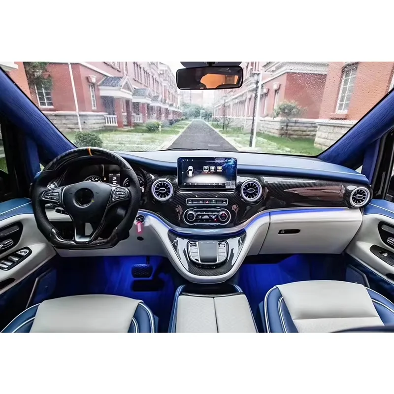 Console central do painel do carro de alta qualidade para Vito W447 modificado para acessórios do carro decoração interior