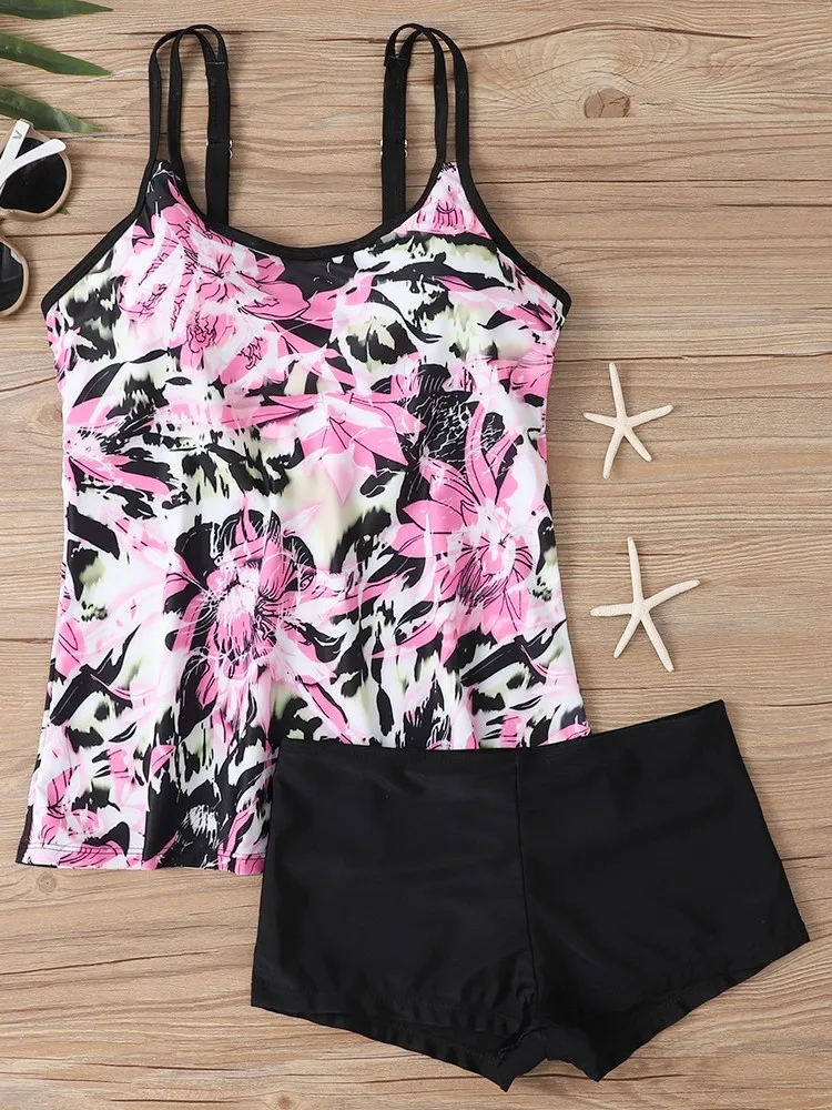 L-5XL Plus Size High Waist Bikini Women's Push Up Big Large Size Swimsuit Summer Mujer Tummy Control Swimwear Bikini Sets view 3