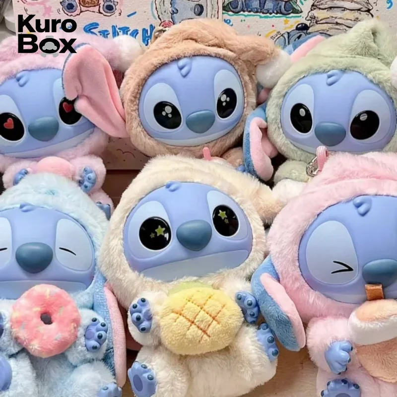

15cm Disney Stitch “Always Hungry” Series Vinyl Plush Blind Box Pendant Cute Figure Cartoon Collectible Toy Birthday Girl Gift
