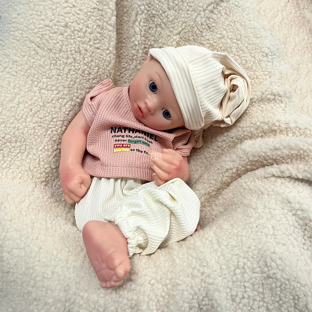 16inch Full Solid Silicone Reborn Baby Dolls Lifelike Baby Doll Newborn Girl Doll Genesis Painted Artist Collectibles