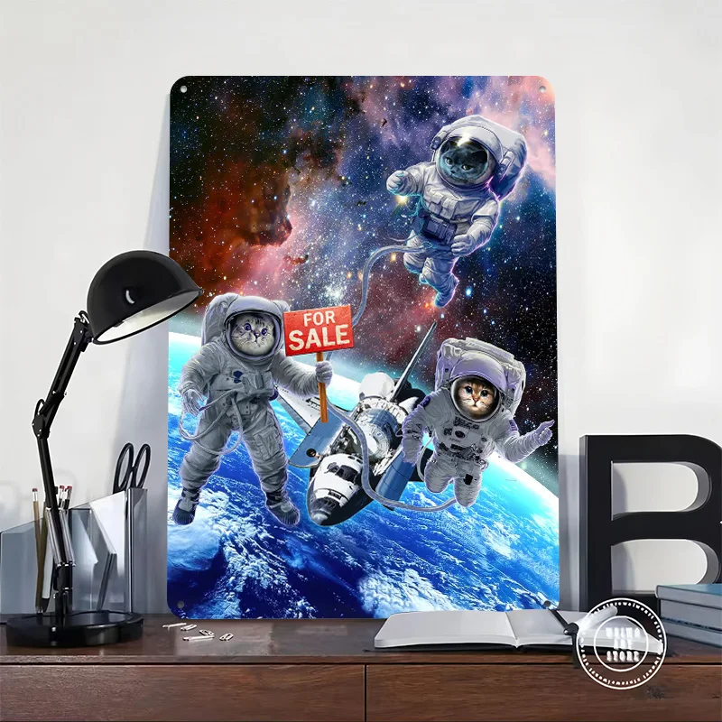 Space Shuttle for Sale Tinplate Poster Custom Wall Art Vintage Metal Signs Retro Tin Plaque for Man Cave Setup Decorations Decor