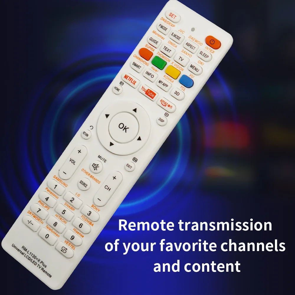 ABS Replacement Universal Remote Control RM-L1130+X PLUS