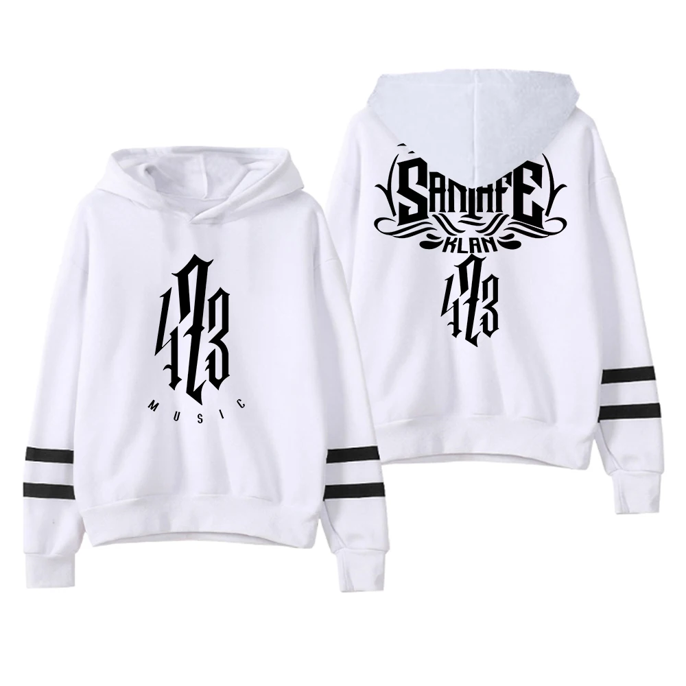 Santa Fe Klan Todo Y Nada Tour Hoodie 473 Music Merch Pocketless Parallel Bars Sleeve Sweatshirts Women Men Hip Hop Clothes