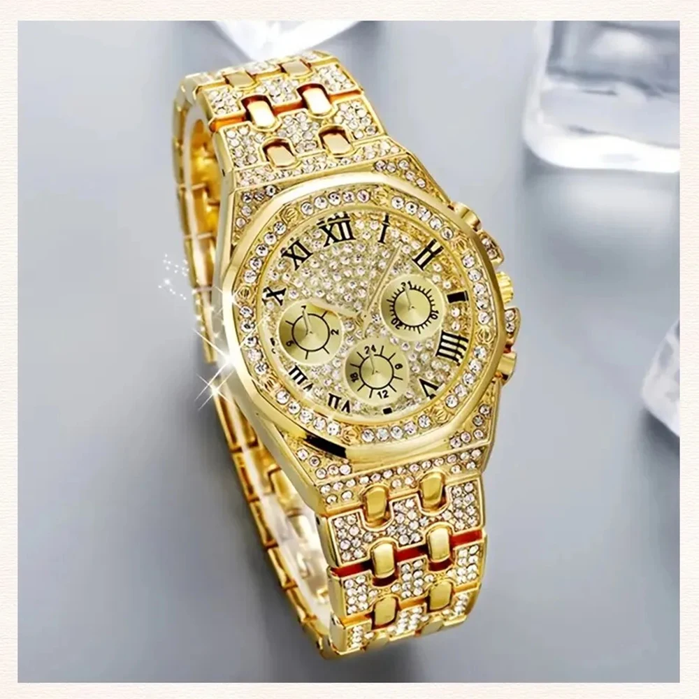 Orologi da donna con diamanti orologi da polso da donna in oro orologi da polso da donna con strass di marca di lusso da donna