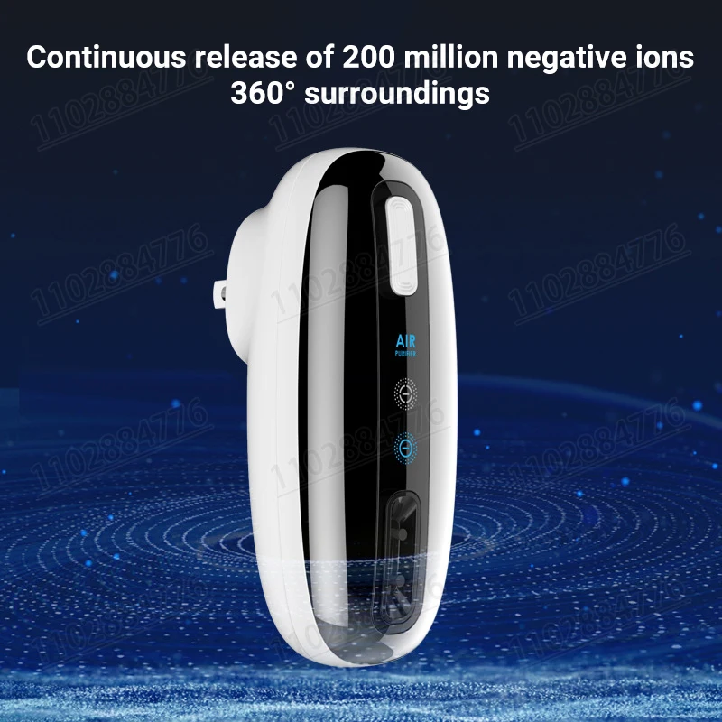 

DIVEDEER Home Negative Ion Purifier Pet Deodorizer To Remove Second-hand Smoke Odor Office Air Negative Ion Purifier