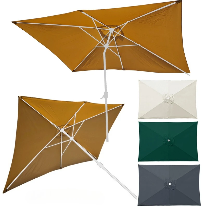 

2x3 M Rectangular Patio Umbrella Cloth Replacement Canopy Heavy Duty Cantilever Parasol Top Parasol Cloth Replacement