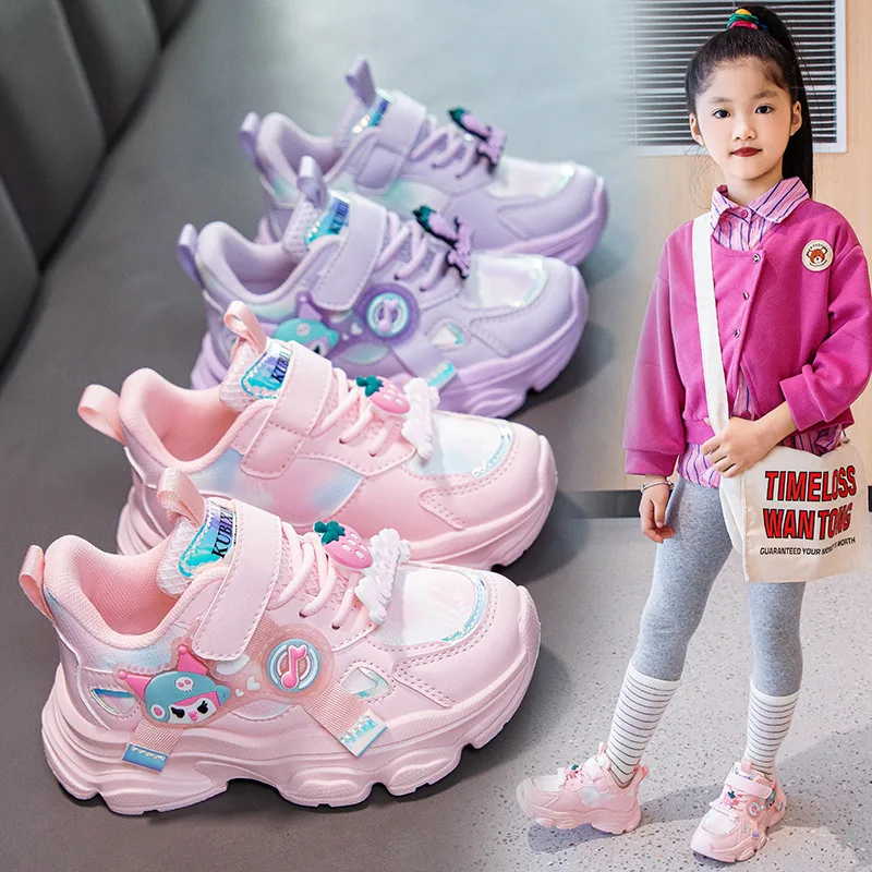 

Hot Sanrio Girl Kuromi Autumn and Winter Fashion Sneakers Student Anime Cartoon Child Leisure Non-Slip Clunky Sneaker New Style