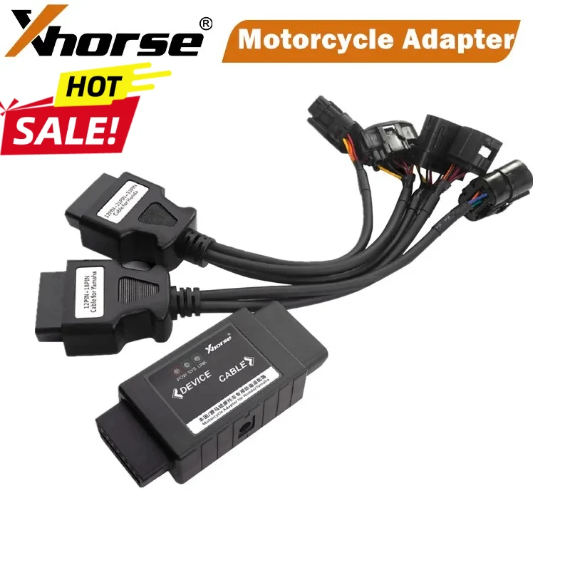 XHORSE XDKP92GL Motorcycle Adapter for HON DA/YAMA HA Works with Midi/ Key Tool Plus PAD/ Key Tool Max Pro