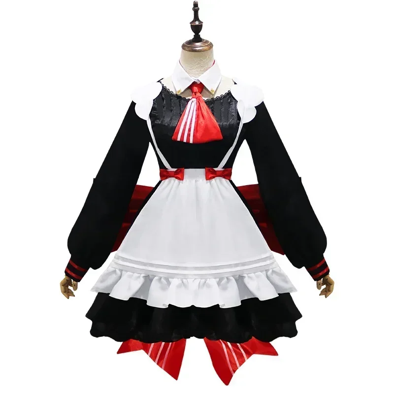 

New Genshin Impact Noelle Cosplay Costume Women's Halloween Carnival Lolita Maid Uniform Full Set