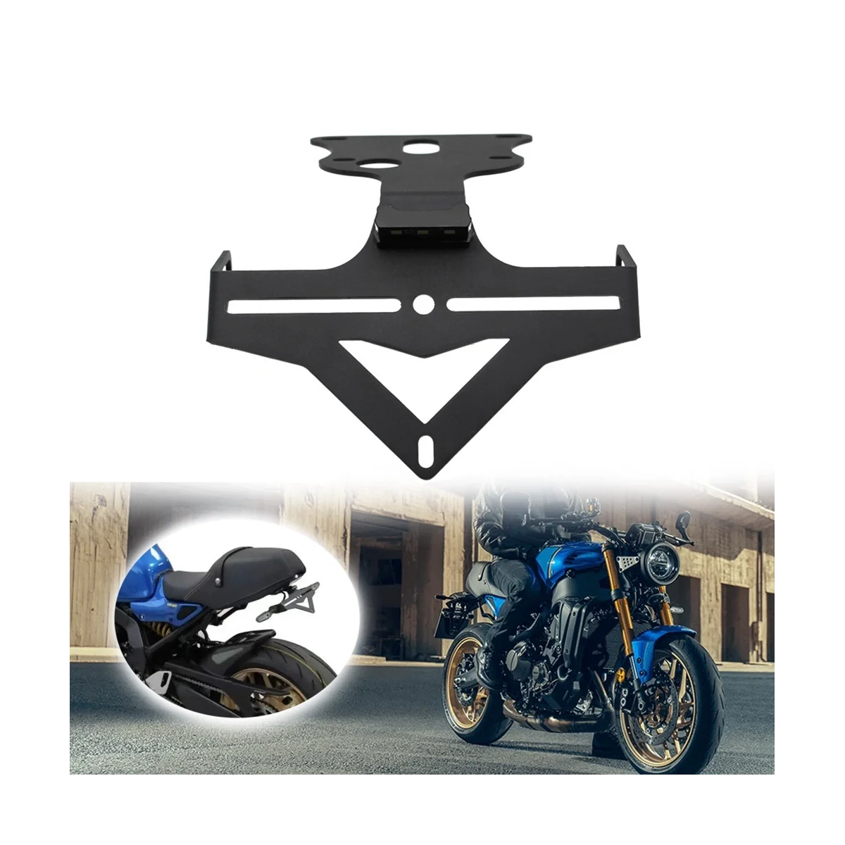 

Motorcycle License Plate Holder LED Light Rear Tail Tidy Fender Eliminator for YAMAHA XSR 900 XSR900 2022 2023