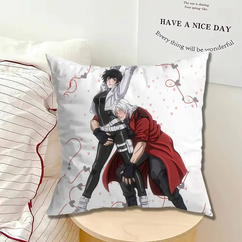 Lady D-Devil May Cry Pillow cases Organic Linen Pillow Case Double-Sided Print Cushion Cover for Sofa Home Decor Gift