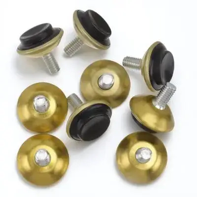 10Pcs Adjustable Furniture Leveling Leg Pads with Screw for Tables Chairs Desks Shelves Office Home Restaurant Shop Floor