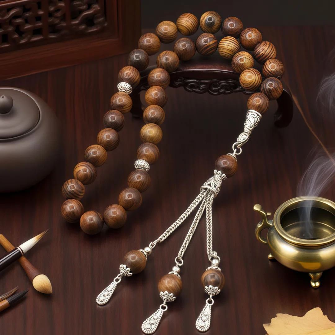 Prayer Beads 10mm Muslim Prayer Beads Tasbeeh Rosewood Prayer Beads Islam Counter 33 Finger Beads Muslim Religious Jewelry