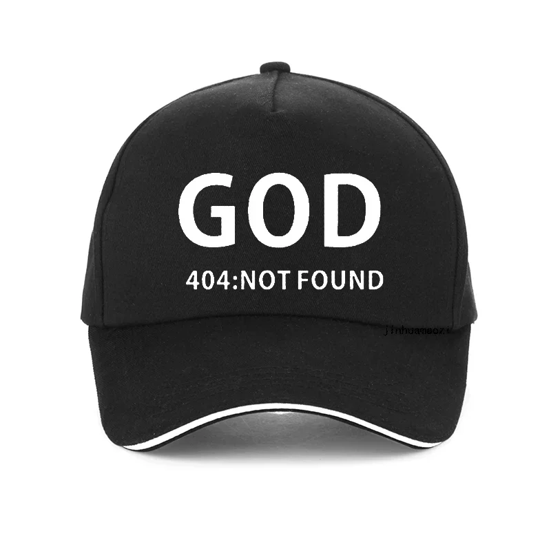 GOD 404 NOT FOUND Atheism Religion Atheist FUNNY Humour PRINTED Baseball Cap Summer Fashion Men Women Snapback Hat