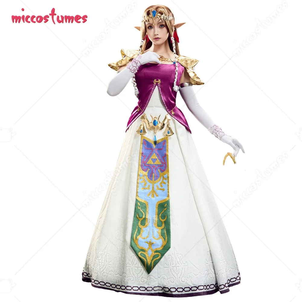 

Miccostumes Women's Princess Cosplay Costume Dress Vest and Underskirt with Complete Accessory Halloween Cosplay Costumes