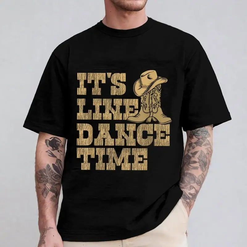 

Футболка It's Line Dance Time Country Music Western Dancer Cowgirl