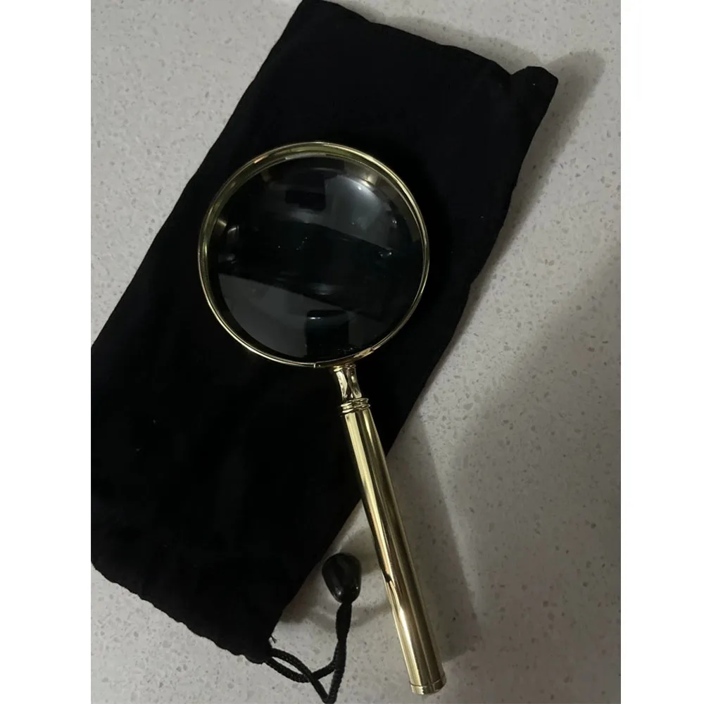 20X 30X Handheld Reading Magnifier Portable Magnifying Glass for Jewelry Antique Elderly Reading For Seniors High Magnification