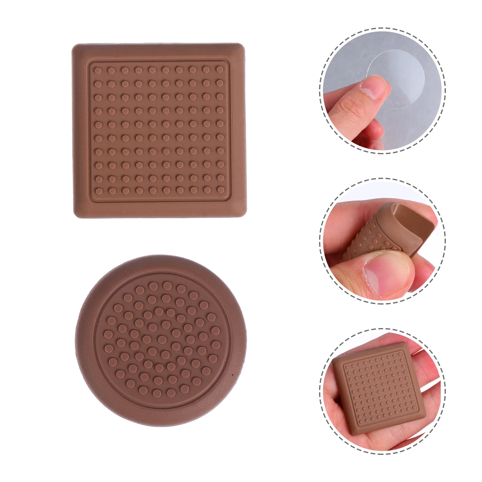 

16 Pcs Furniture Feet Covers Chair Leg Protectors Floor Mats Soft Material Anti Skid Bottom Pad Table Feet Mat Fits All Chairs