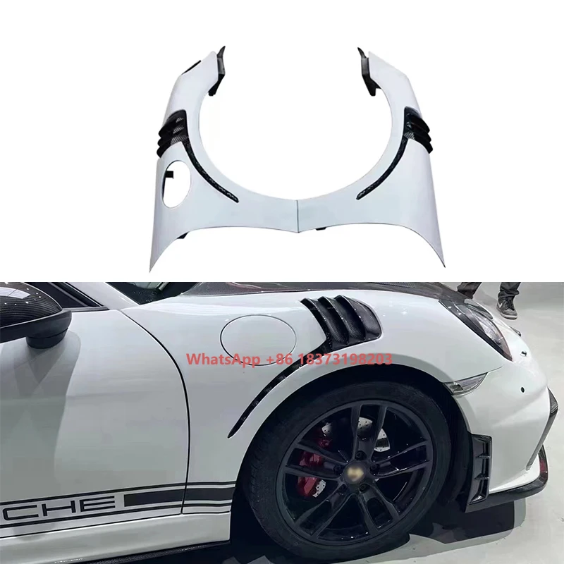 New Carbon Fiber Intake Grille Front Bumper Fender Air Vent Condition New for PAG  718 RS 718 982 Cayman Boxster RS