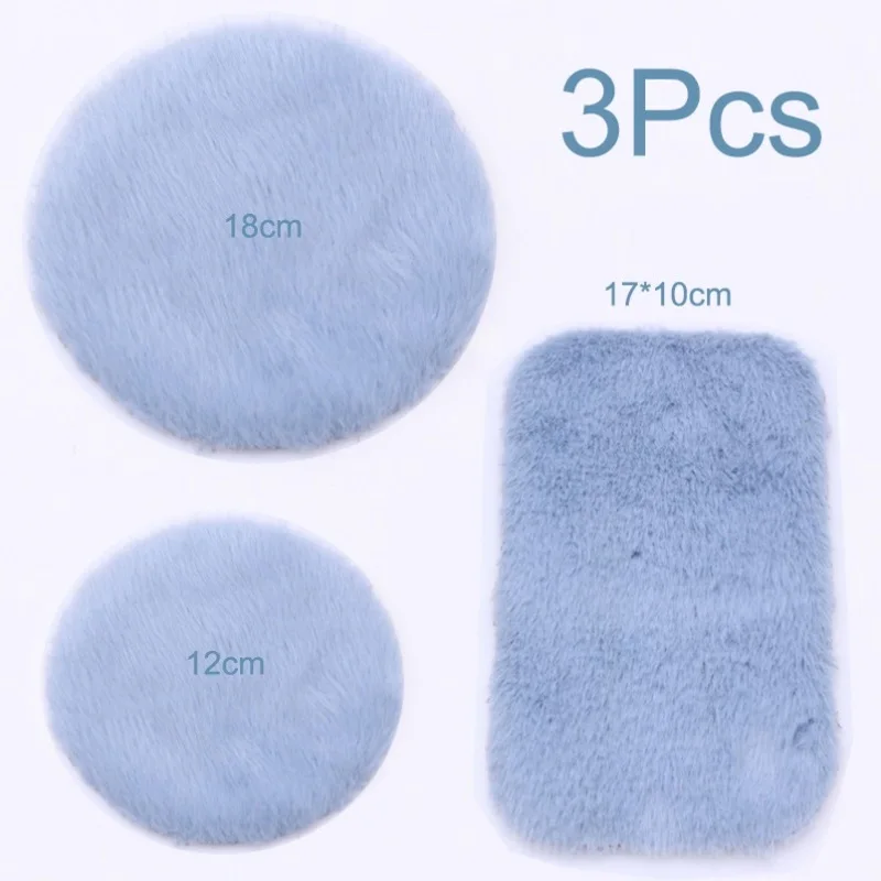 

Dollhouse Mini Plush Carpet Small Cloth Doll Miniature Real Mat Home Decoration Accessories