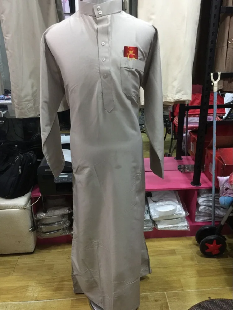 Islam Abaya Men Muslim Clothes Qatar Middle East Dubai Mens Arabic Dress Caftan Long Robe Eid Abayas RopaHombre Islamic Clothing