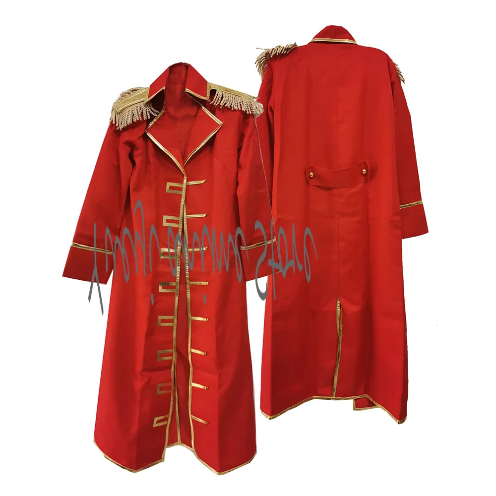 

customized-Gol D. Roger Cosplay Costume Red Uniform & Cape for Halloween & Anime Events