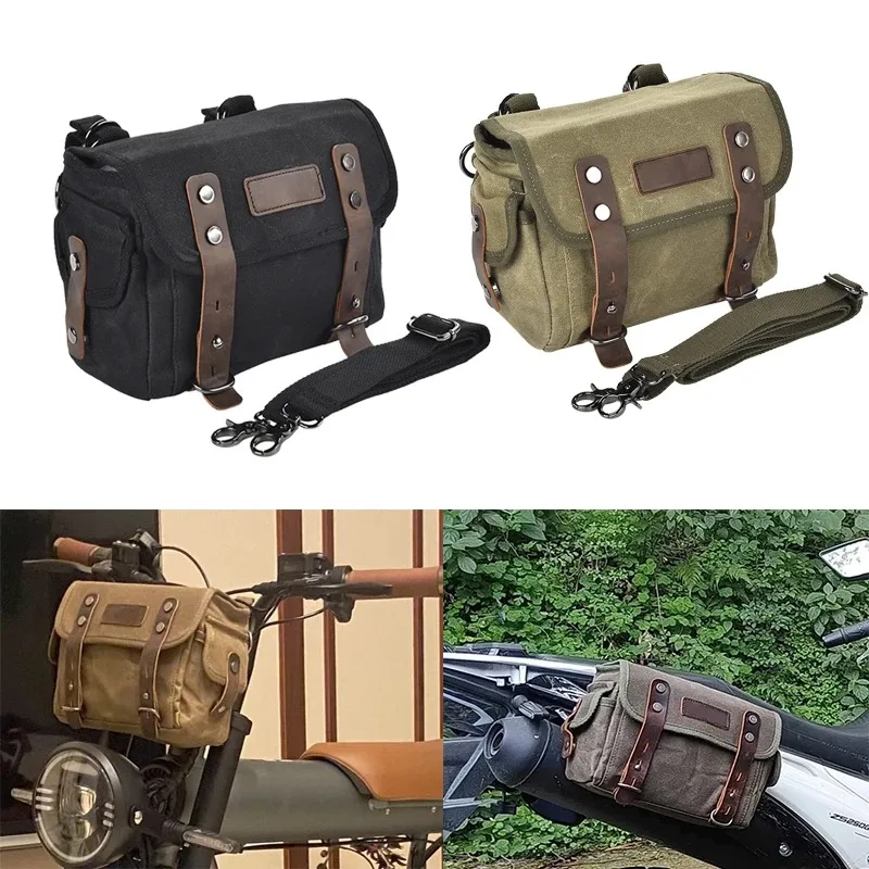 Detachable Motorcycle Bag Waterproof Bag Luggage Bag Riding Equipment One Shoulder Messenger with Head Leather