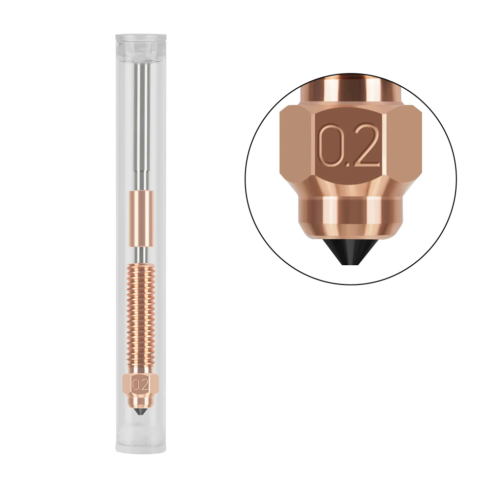 Für Creality K1c Düse K1 Max Gehärtete Stahldüse Schnellwechsel All-in-One High-Flow Bimetall Heatbreak für Ender 3 V3 3D-Drucker