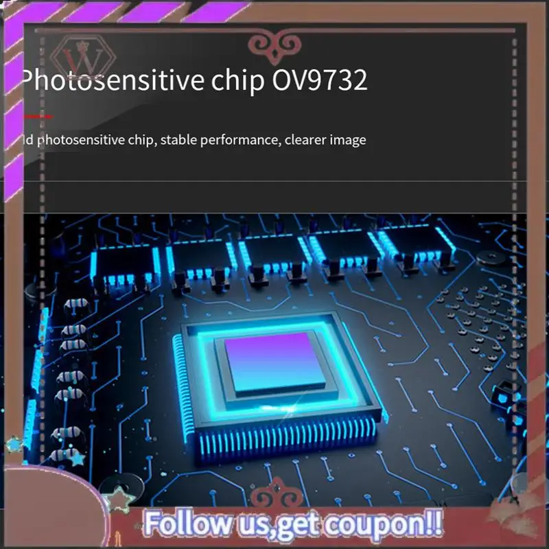 وحدة الكاميرا ABBG-720P 160 ° زاوية واسعة مع وحدة تشويه OV9732 بدقة 1 ميجابكسل لـ Raspberry Pi Android Linux Windows UVC MAC OS