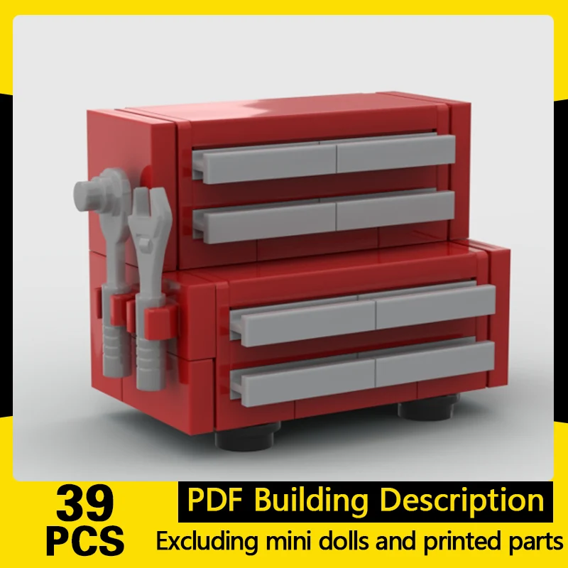City Street View Model MOC Building Bricks Small Tool Box Modular Technology Gifts Holiday Assemble Children Toys Suit