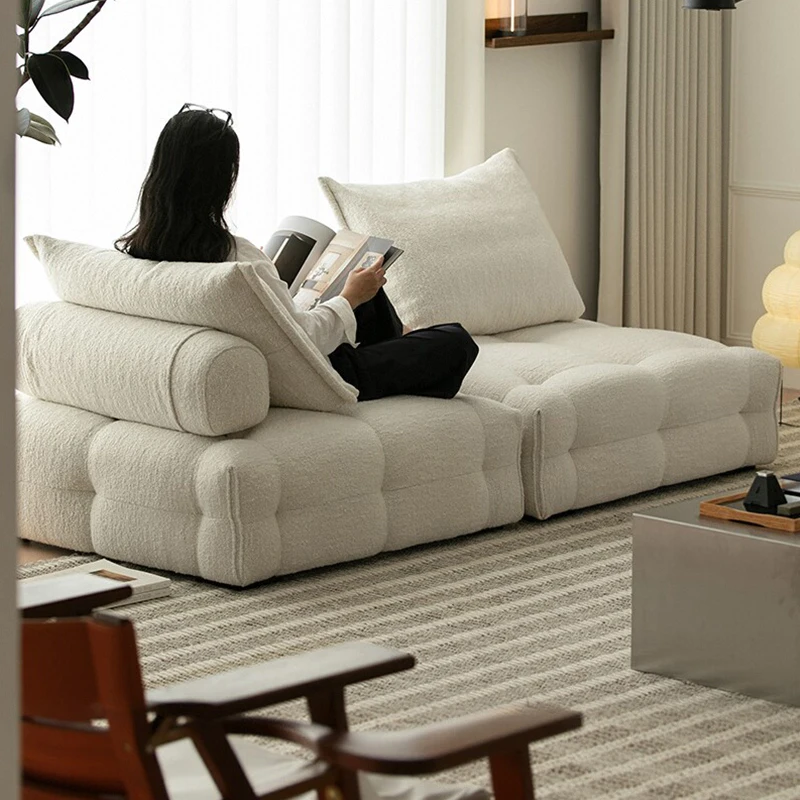 Square free combination module double-sided fabric sofa living room small apartment