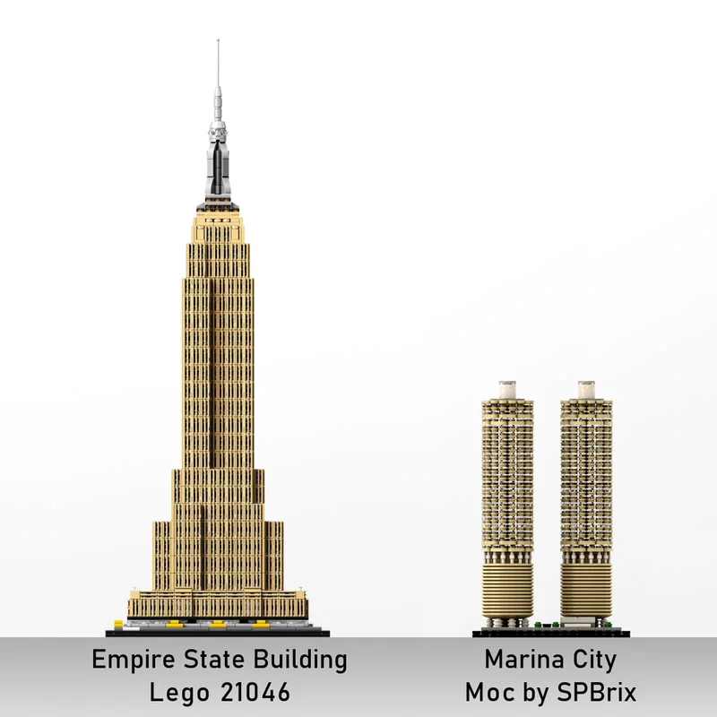 مخصص MOC اللبنات لعبة ناطحة السحاب سلسلة شيكاغو Waterfront City 1:800 مقياس نموذج 1560 قطعة هدايا العيد الإبداعية