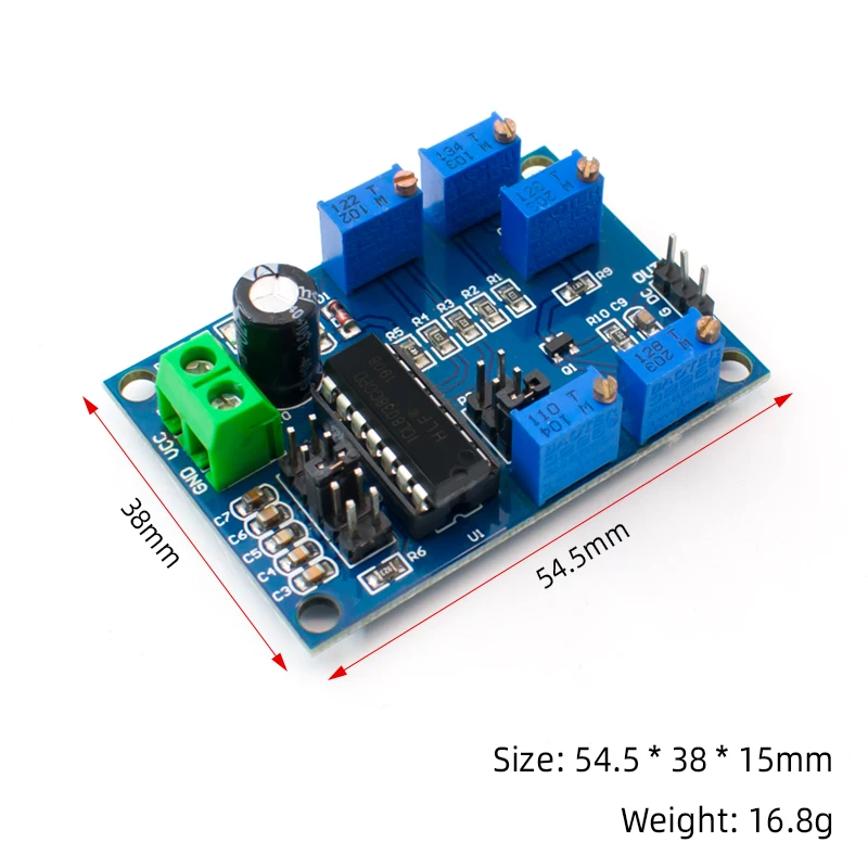 12V15V ICL8038 Waveform Signal Generator Sine Triangle Square Wave Module 10Hz-450KHz Medium and Low Frequency Signal Source