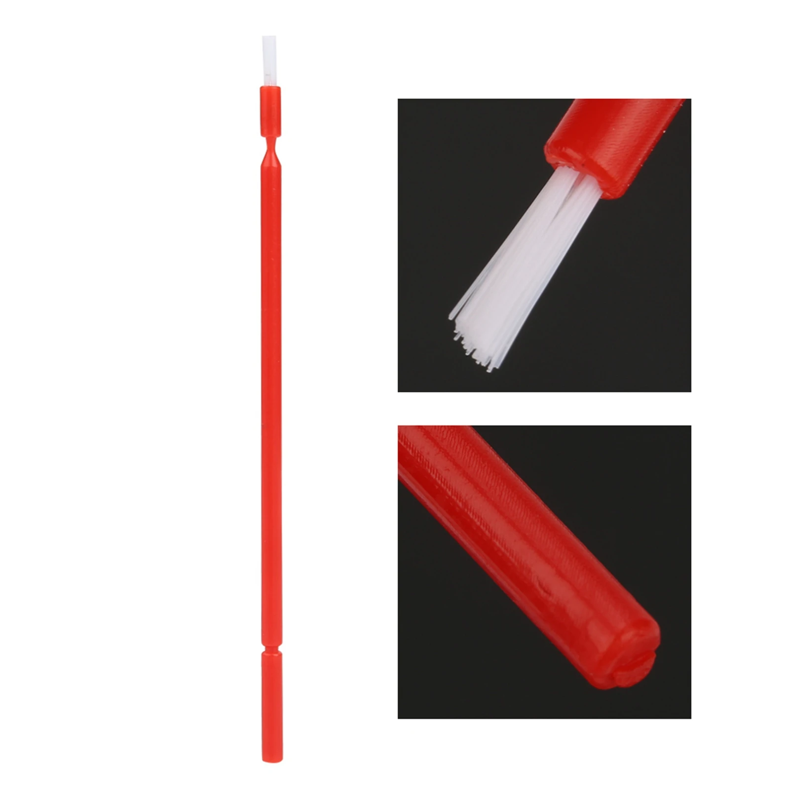100 Uds. Microcepillo Dental desechable mango largo hisopo para untar barniz de fluoruro cepillo eficiente y preciso accesorios de cuidado bucal