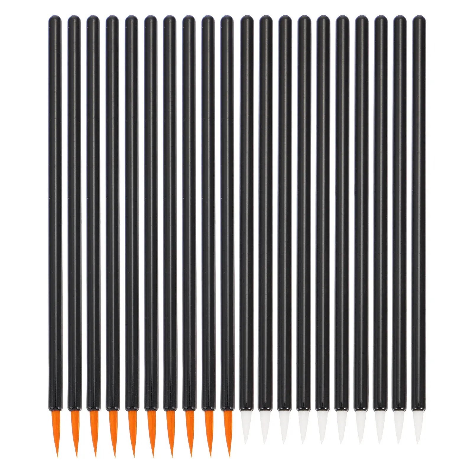 100 Stück Einweg-Eyeliner-Pinsel Faser-Applikator Make-up Augenwerkzeug für Gleichmäßige Linien Sicherer Tragbarer Eyeliner-Pinsel